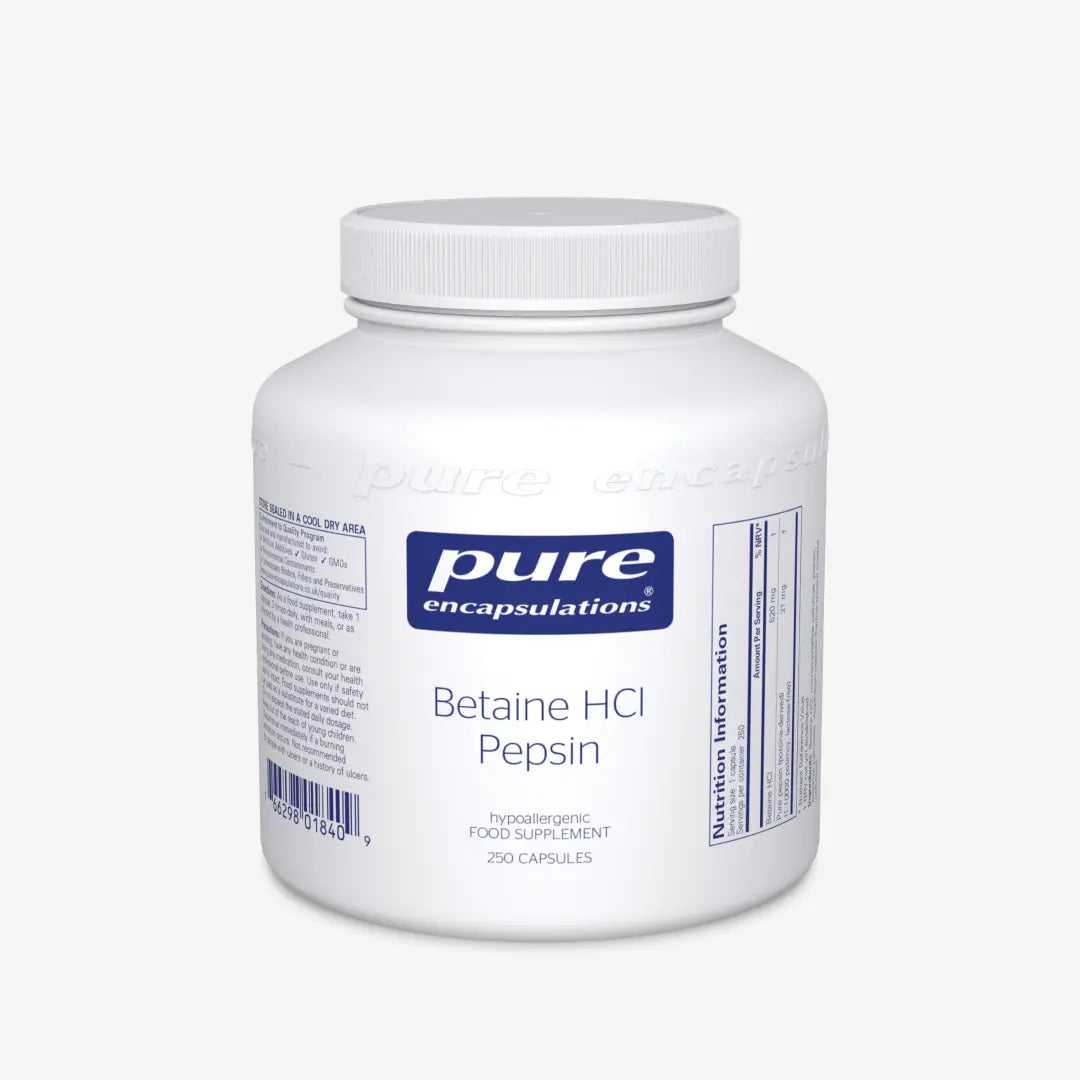 Pure Encapsulations Betaine HCL Pepsin