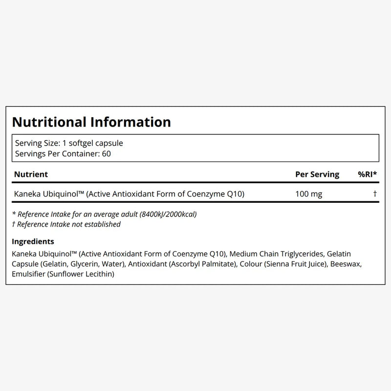Pure Encapsulations Ubiquinol-QH 100mg