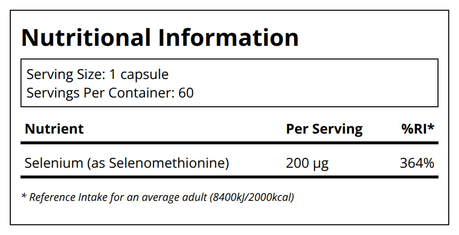 Pure Encapsulations Selenium (60) — back